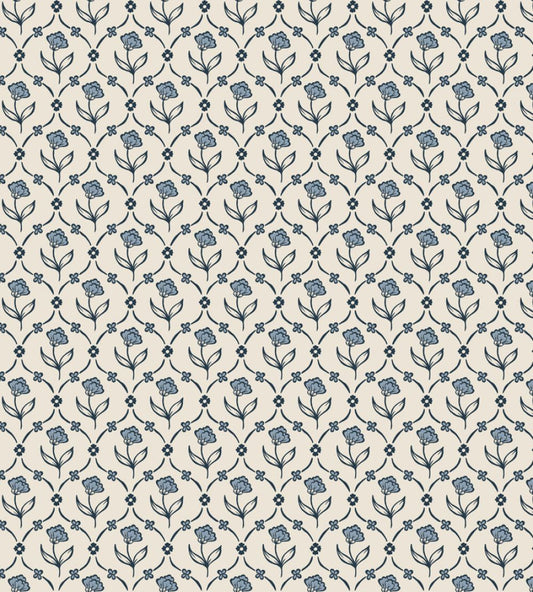 Elena Wallpaper by Sandberg Blue