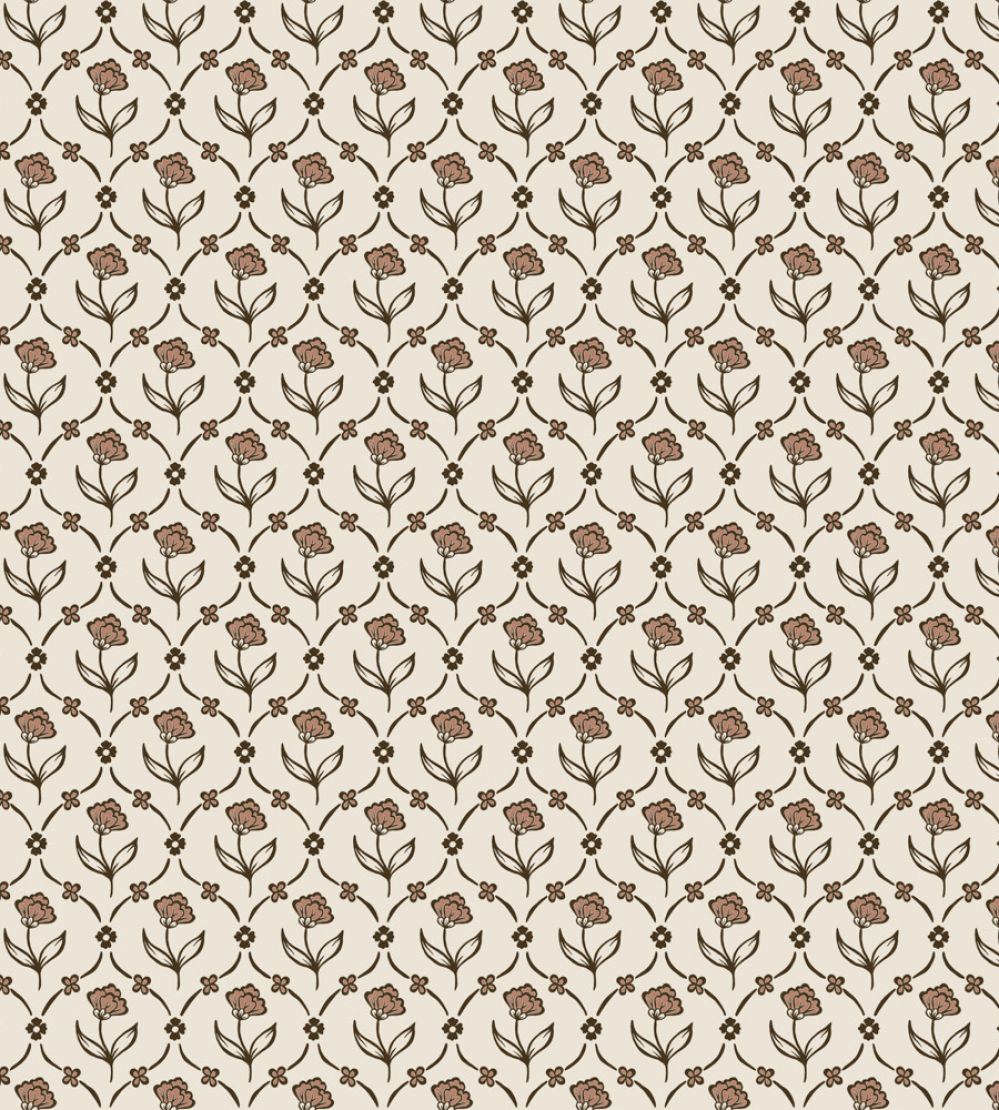 Elena Wallpaper by Sandberg Terracotta