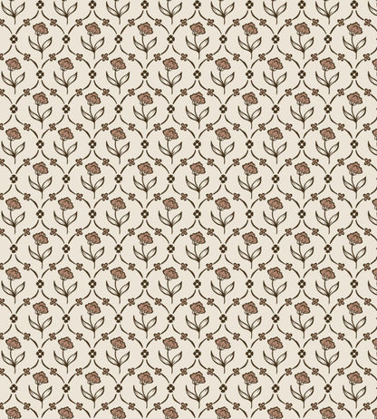 Elena Wallpaper by Sandberg Terracotta