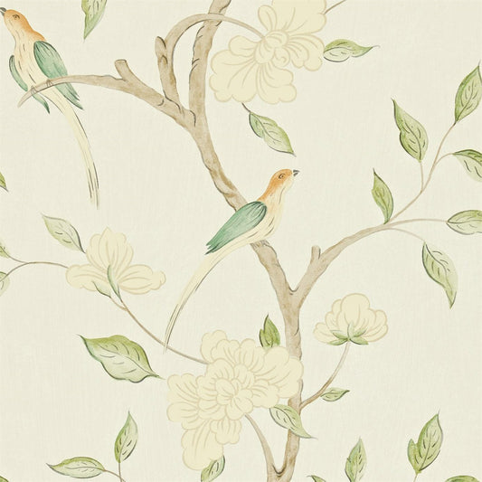 Eleonora Celadon/Cream wallpaper by Zoffany