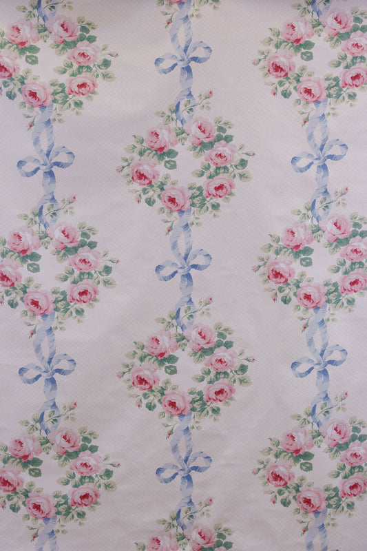 Elizabeth Fabric by Jean Monro in Blue/Pink