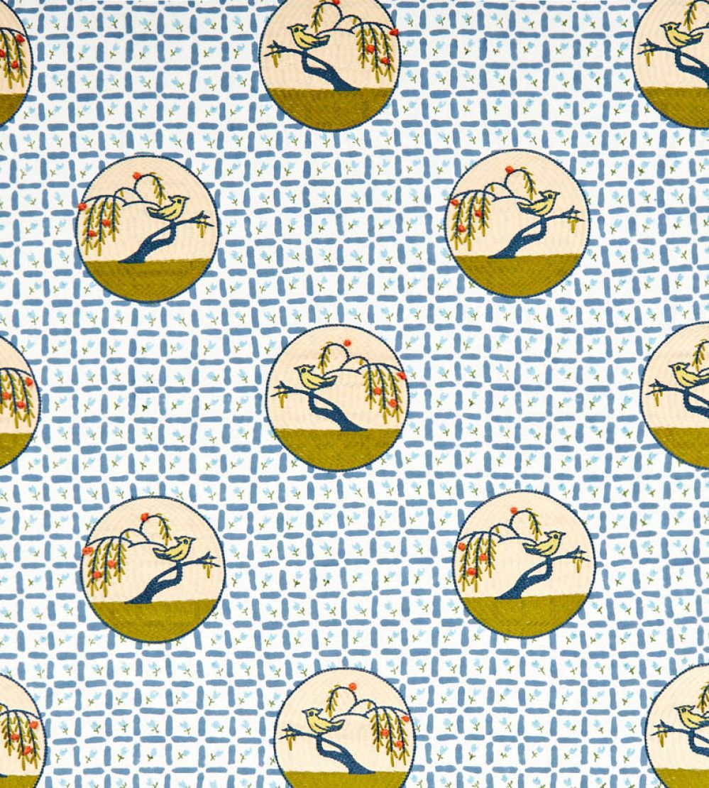 Elizabeth Fabric by Travers Blue