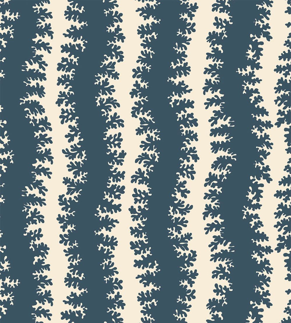Elkhorn Stripe Wallpaper by Josephine Munsey Beakster Blue/Salt Ridge