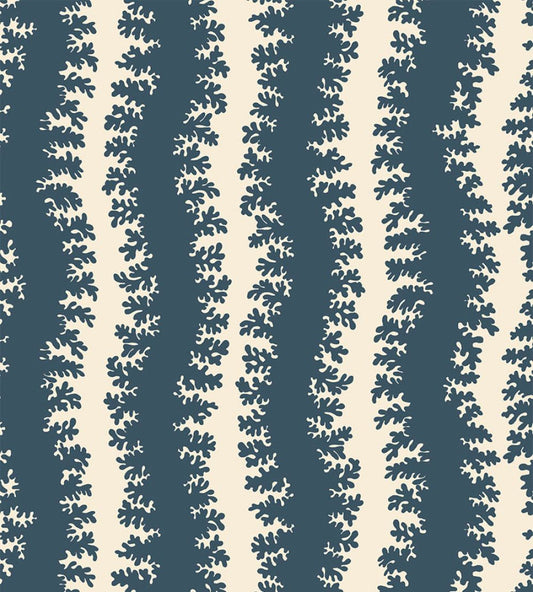 Elkhorn Stripe Wallpaper by Josephine Munsey Beakster Blue/Salt Ridge