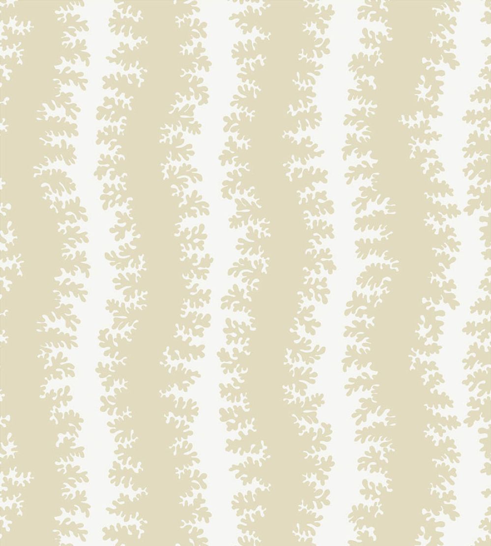 Elkhorn Stripe Wallpaper by Josephine Munsey Maitland Green/Ceiling White