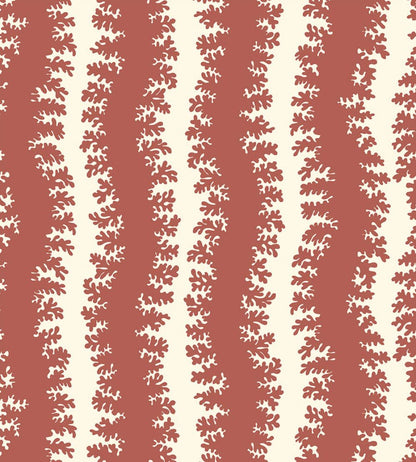 Elkhorn Stripe Wallpaper by Josephine Munsey Red Toppings/Clarke White