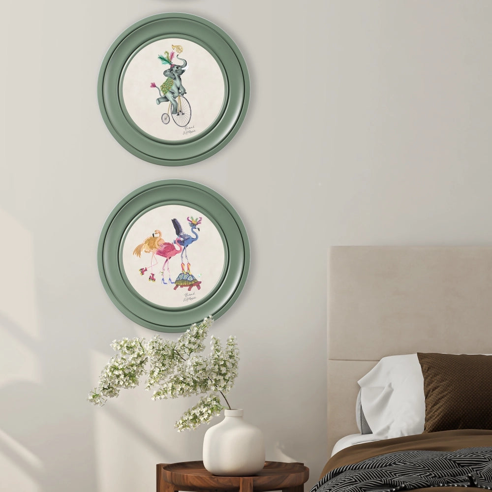 Elliot framed art print by Brand McKenzie styled on a wall, room view 2