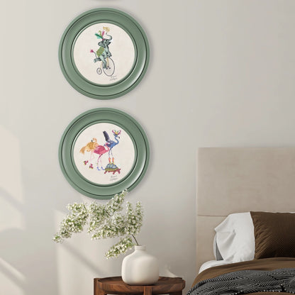 Elliot framed art print by Brand McKenzie styled on a wall, room view 2