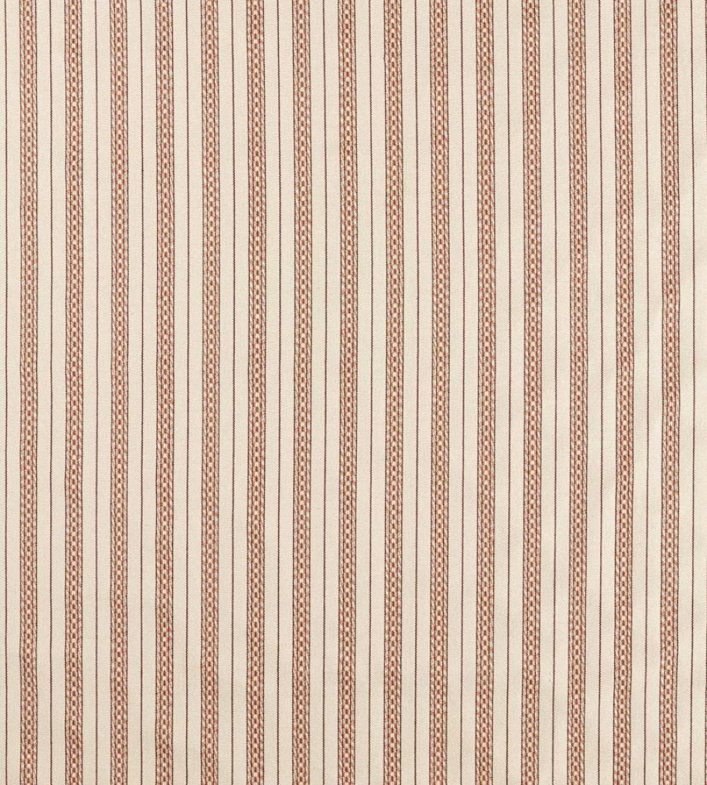 Elm Stripe Fabric by Morris & Co Apricot/Linen