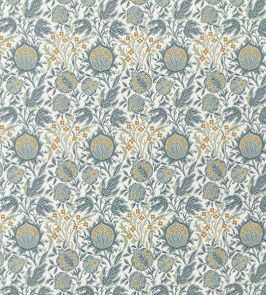 Elmcote Weave Outdoor Fabric by Morris & Co Mineral Blue