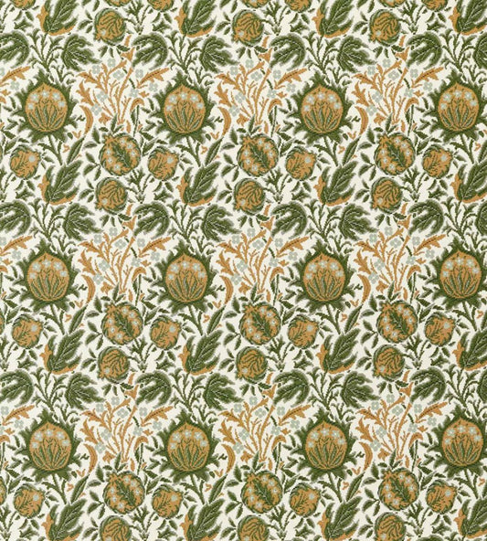 Elmcote Weave Outdoor Fabric by Morris & Co Moss/Wheat
