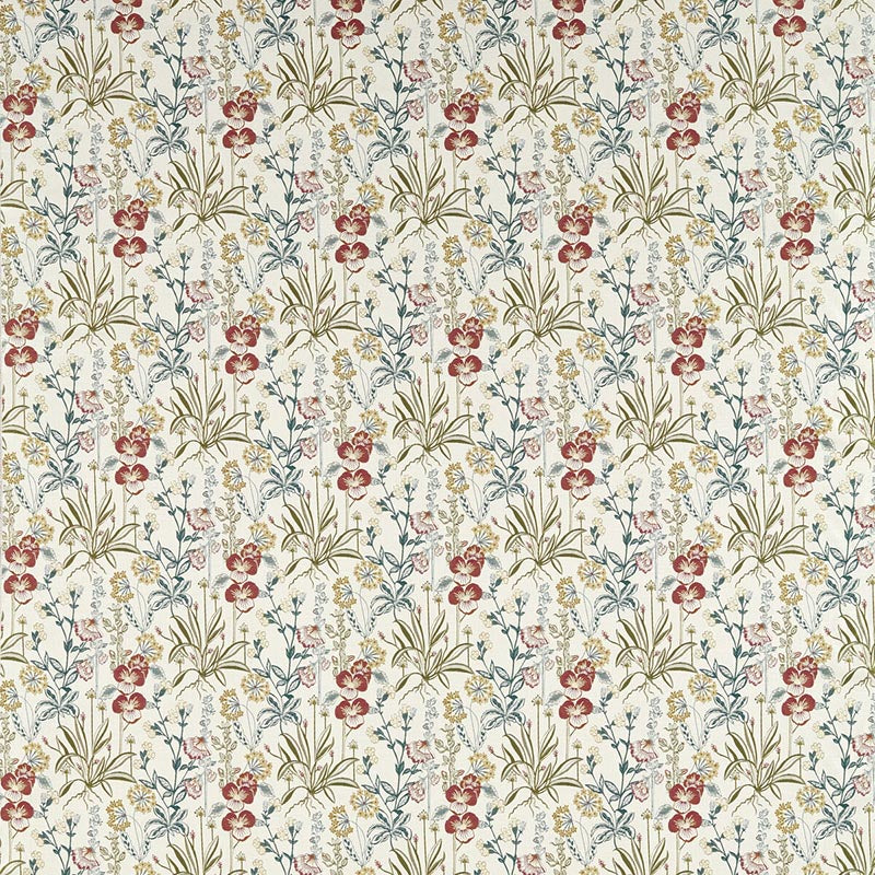 Elmsdale Jacquard Forest/Linen fabric by Clarke & Clarke