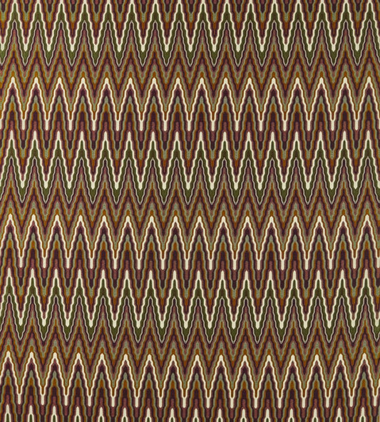 Elota Fabric by Harlequin Burgundy/Moss
