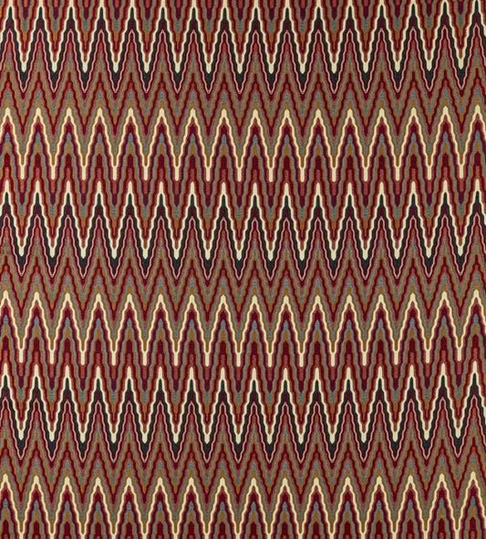 Elota Fabric by Harlequin Indigo/Maroon