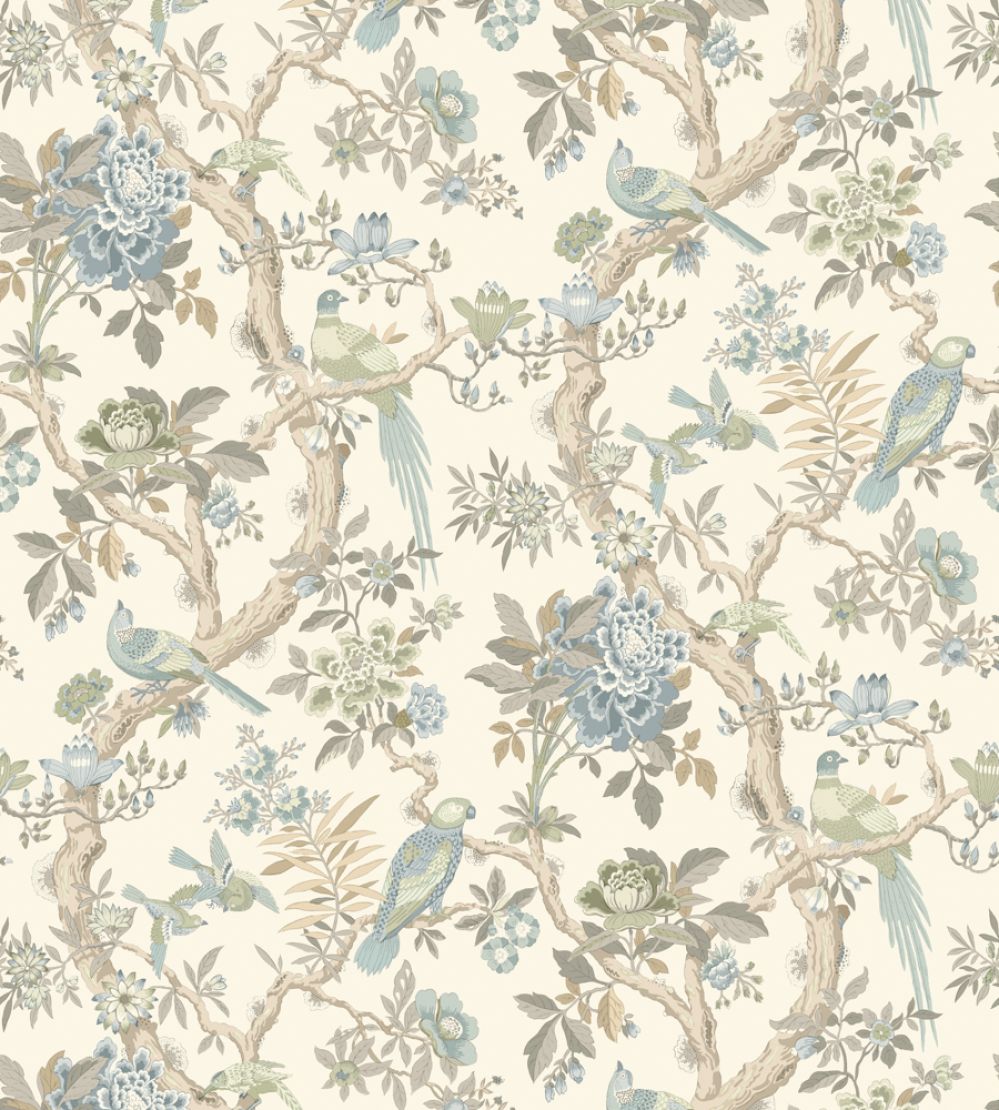 Eltham Wallpaper by GP & J Baker Aqua