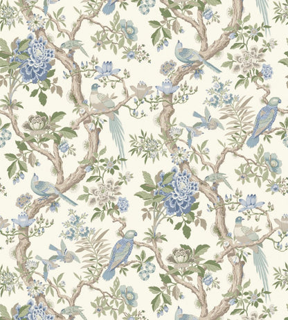 Eltham Wallpaper by GP & J Baker Blue