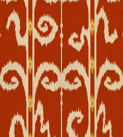Elysia Ikat Wallpaper by MINDTHEGAP Crimson