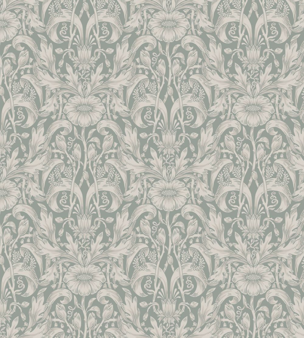 Emil Wallpaper by Sandberg Garden Green