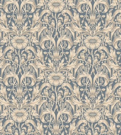 Emil Wallpaper by Sandberg Indigo Blue