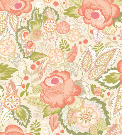 Emily Rose Wallpaper by Ohpopsi Citrus Punch