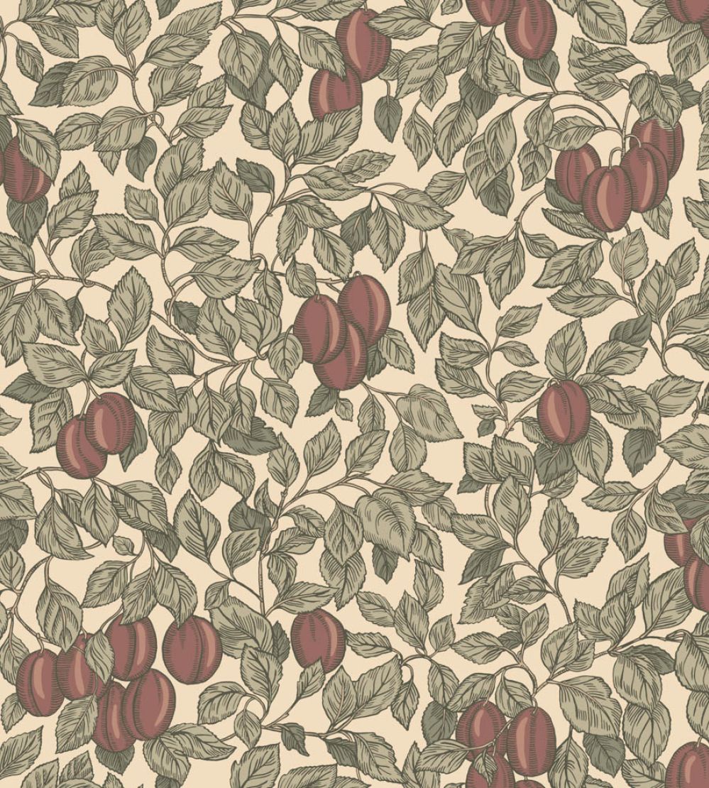 Emrik Wallpaper by Sandberg Burgundy