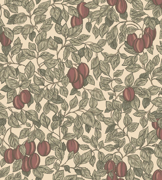 Emrik Wallpaper by Sandberg Burgundy