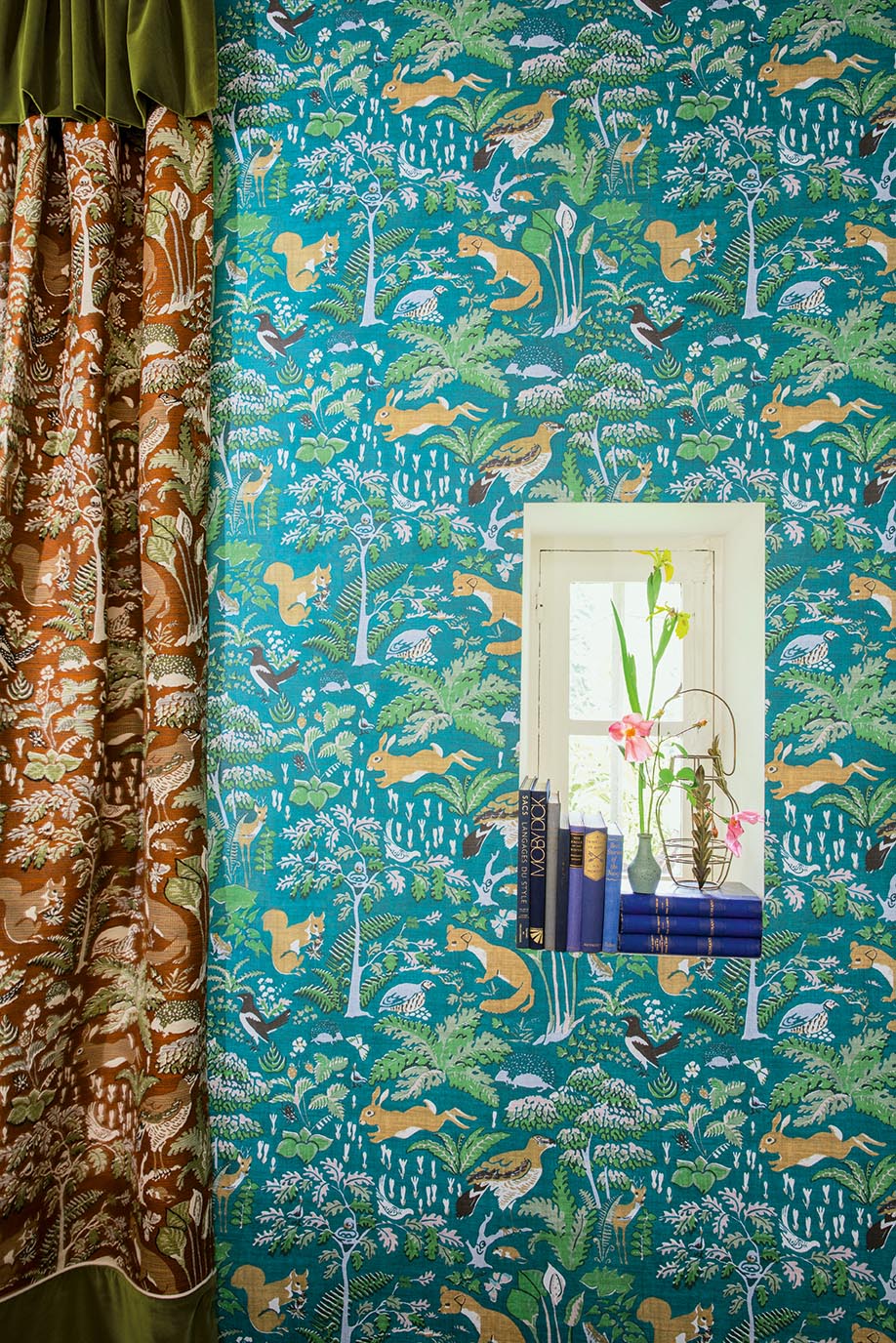 En Forêt Wallpaper by Pierre Frey shown in a room setting (view 1)