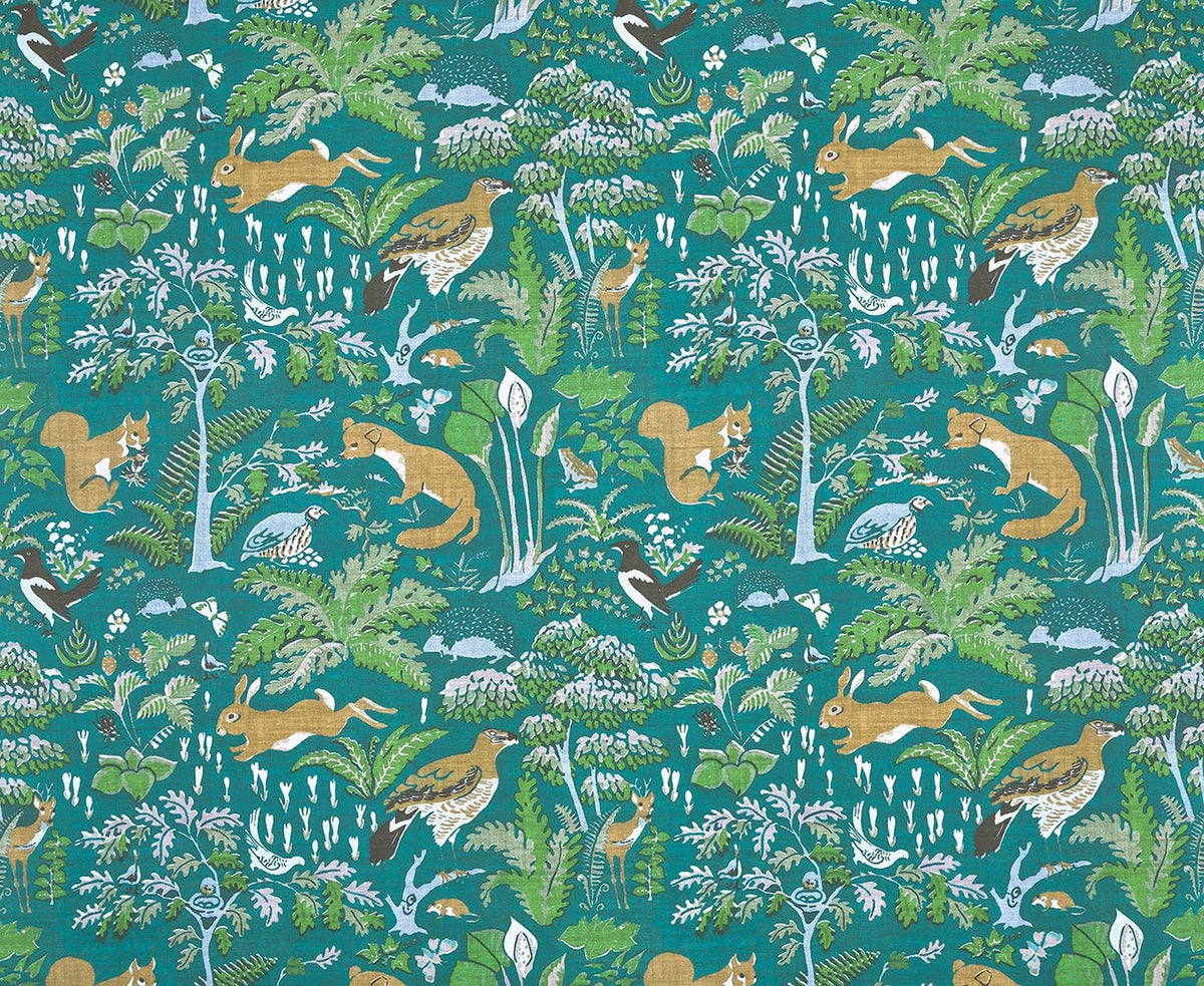 En Forêt Wallpaper by Pierre Frey in Turquoise (FP096002)
