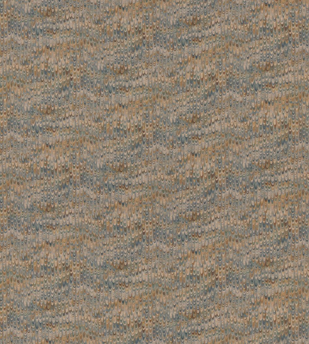 End Paper Fabric by Mulberry Home Blue/Sand