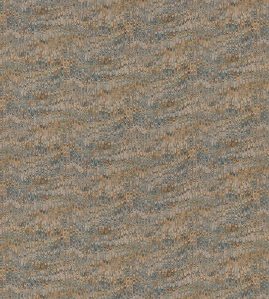 End Paper Fabric by Mulberry Home Blue/Sand