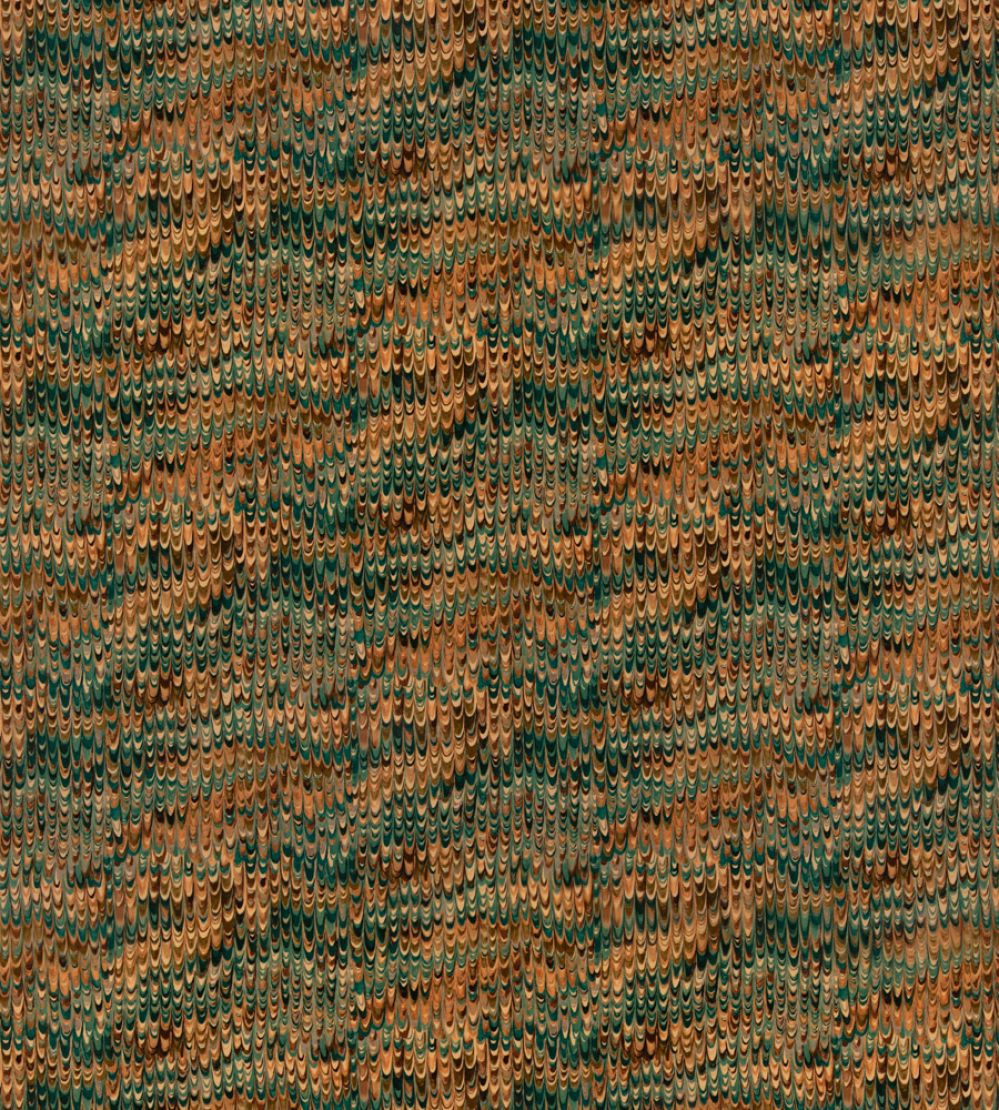 End Paper Velvet Fabric by Mulberry Home Teal