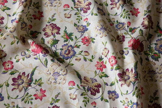 Enid's Garland Fabric by Flora Soames in Paler Backcloth