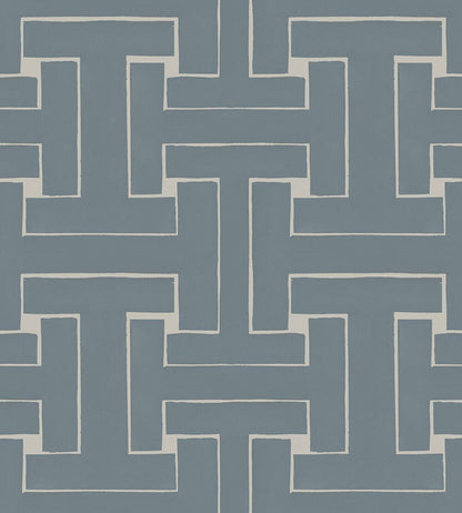 Ensemble Wallpaper by Tres Tintas Azul claro