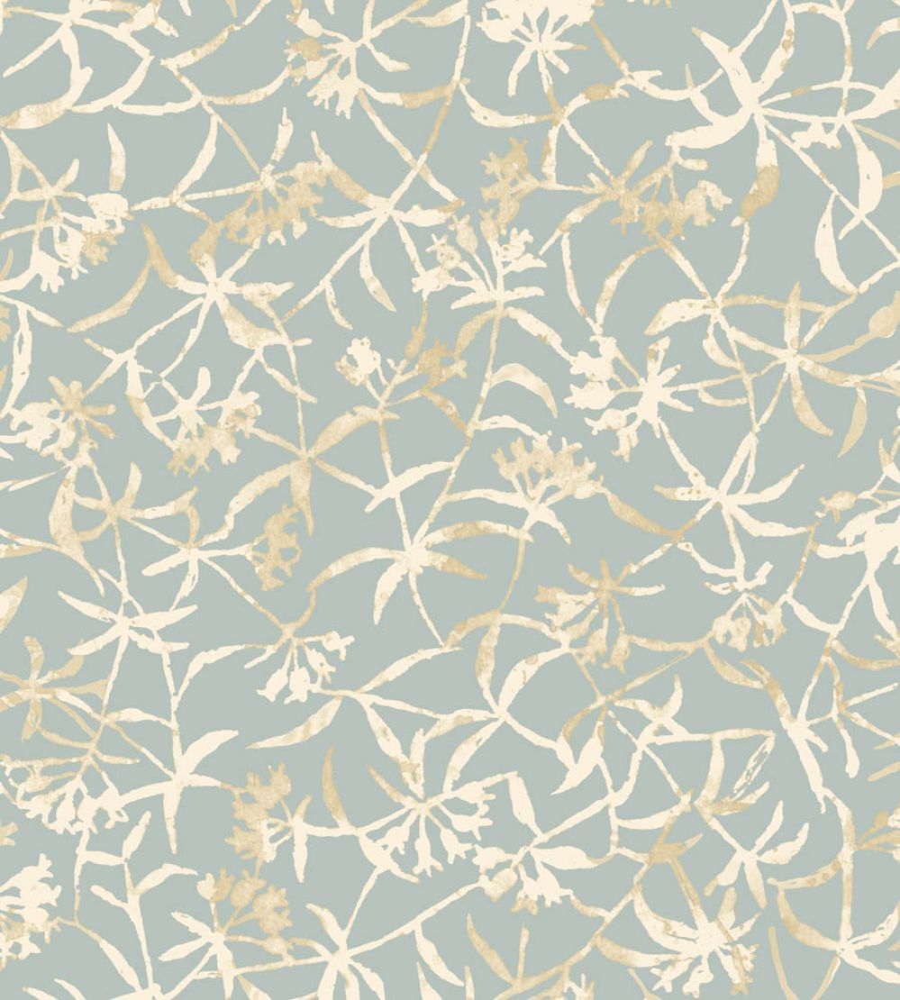 Entwine Wallpaper by Ohpopsi Turkish Blue