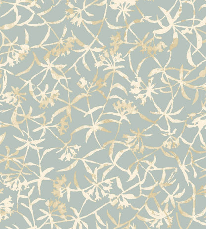 Entwine Wallpaper by Ohpopsi Turkish Blue