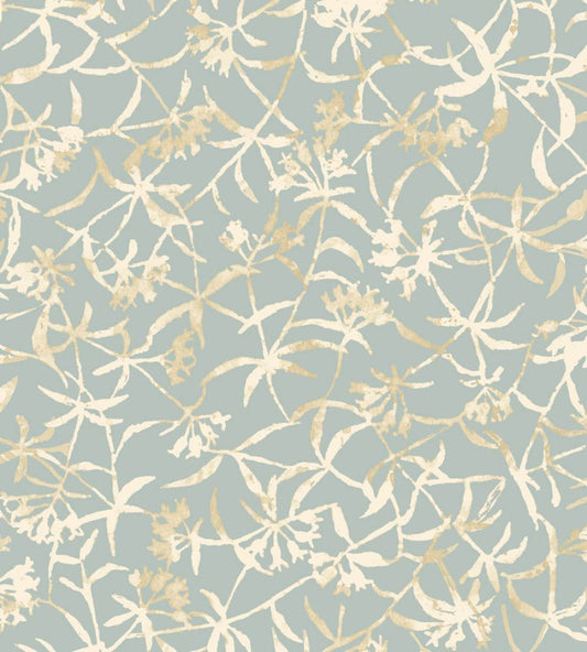 Entwine Wallpaper by Ohpopsi Turkish Blue