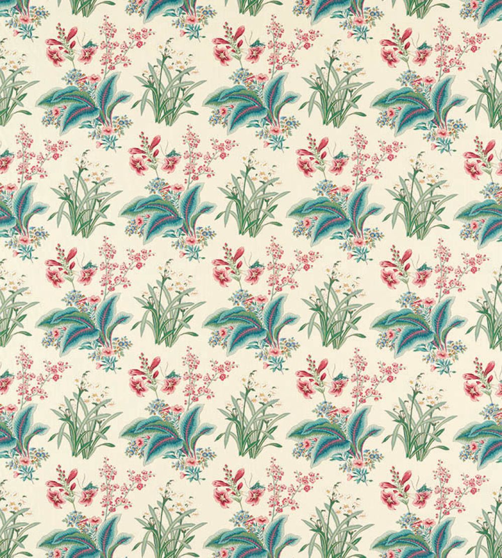 Enys Garden Fabric by Sanderson Blush Jade