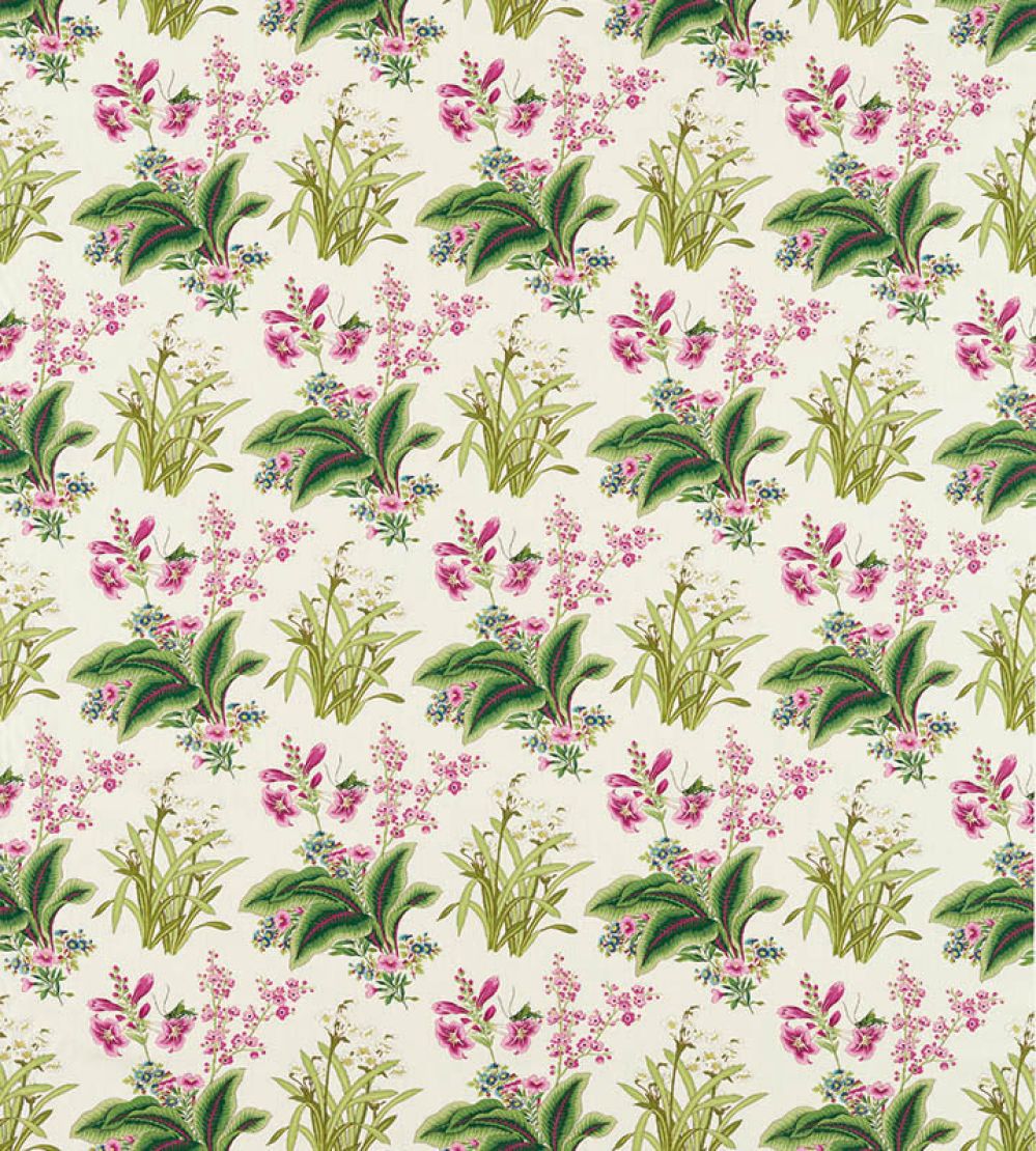 Enys Garden Fabric by Sanderson Rose Leaf