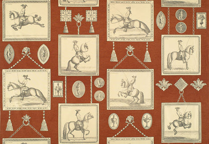 Equestrian Fabric by Nile & York in Terracotta