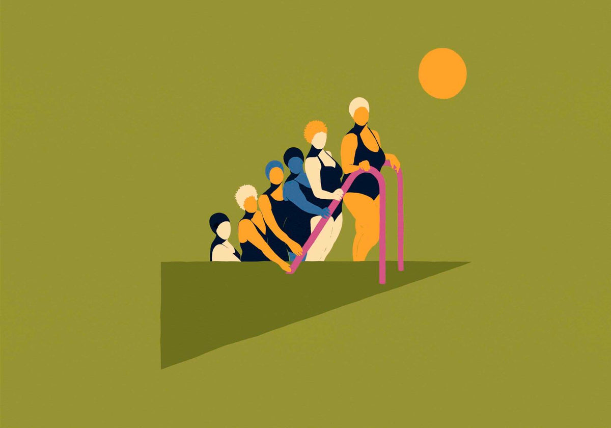 Equilibrio mural by Coordonné in Pistachio, flat pattern view