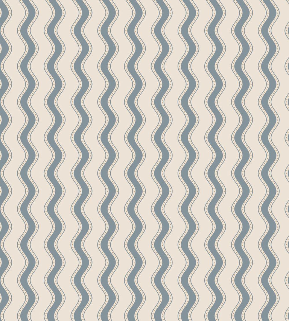 Erik Wallpaper by Sandberg Indigo Blue