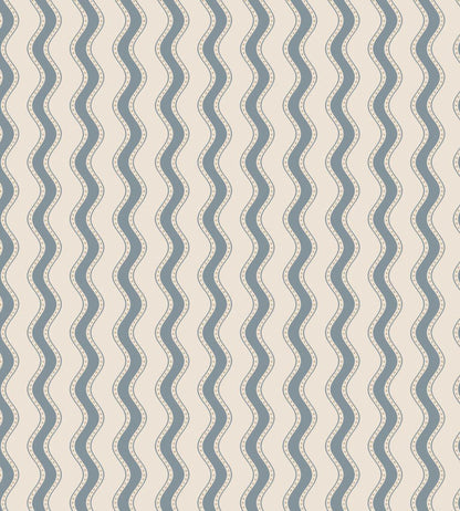 Erik Wallpaper by Sandberg Indigo Blue