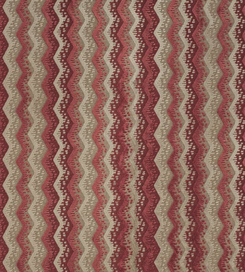 Espalier Velvet Fabric by James Hare Cherry Rose