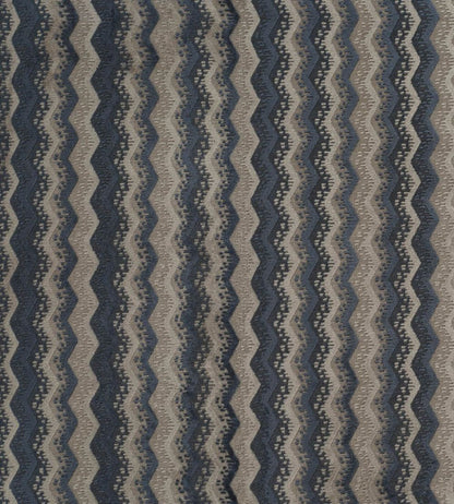 Espalier Velvet Fabric by James Hare Hortense Blue