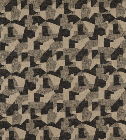 Espen Fabric by Clarke & Clarke Charcoal/Linen