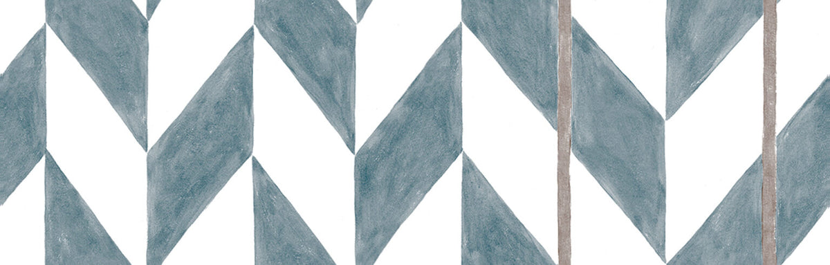 Espiga wallpaper by Coordonné in Azul, flat pattern view