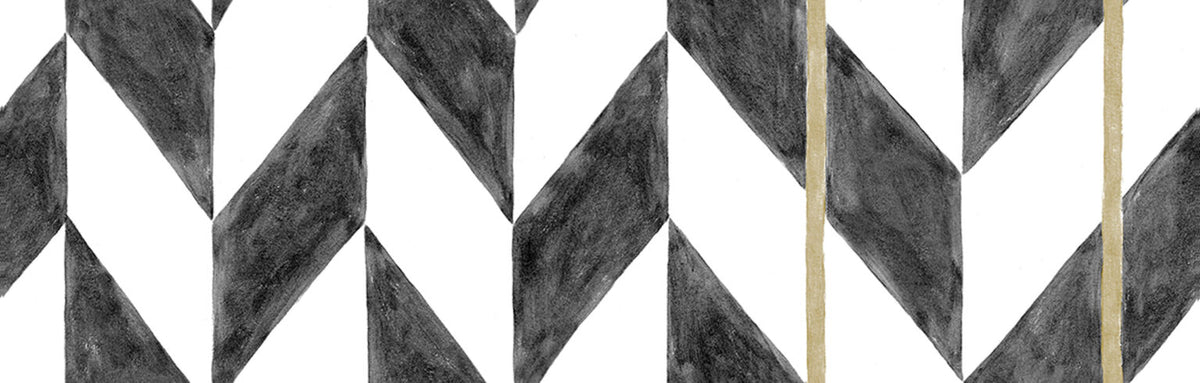 Espiga wallpaper by Coordonné in Negro, flat pattern view