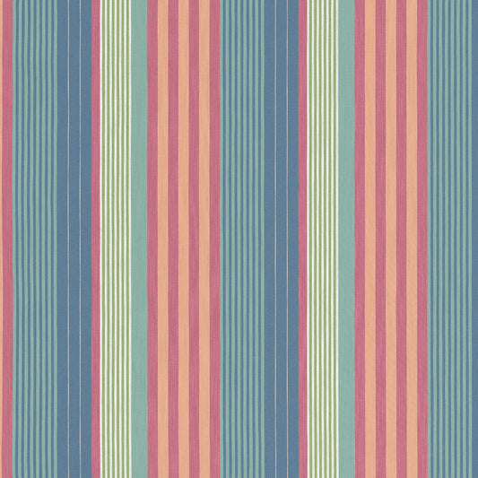 Esprit Stripe Fabric by Thibaut in Cornflower & Peony (W81700)
