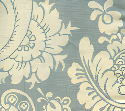 Este Reverse Hansel Blue fabric by Quadrille