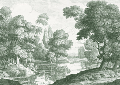 Etching Park Green mural by Rebel Walls